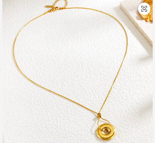 Eternal Adjustable Hoop Pendant