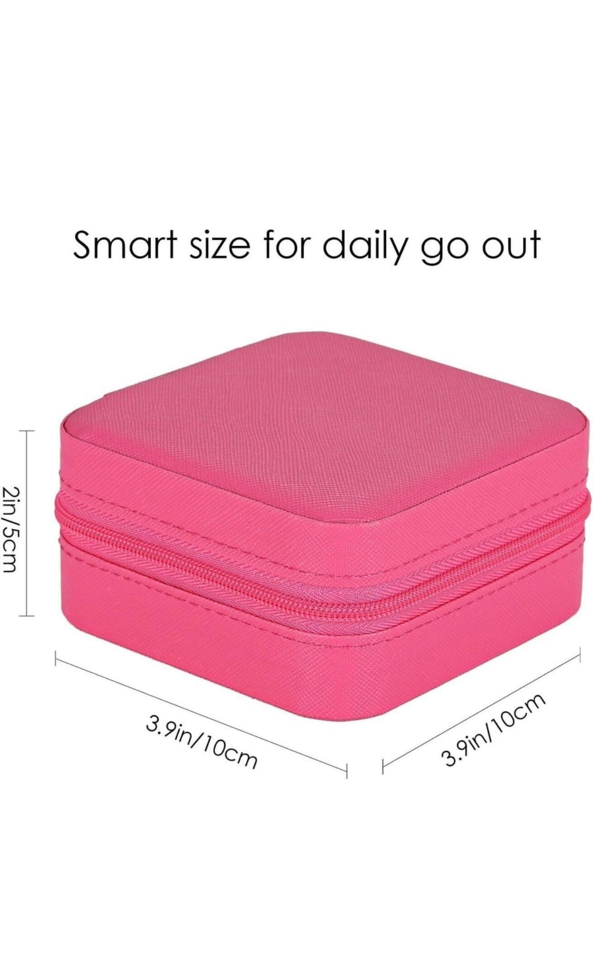 Square Velvet Jewellery Travel Organiser Box