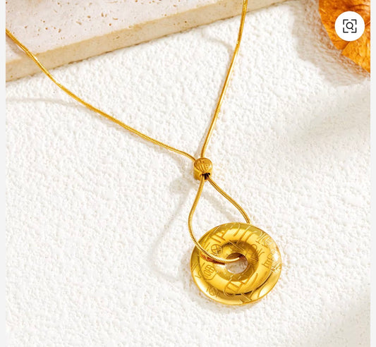 Eternal Adjustable Hoop Pendant