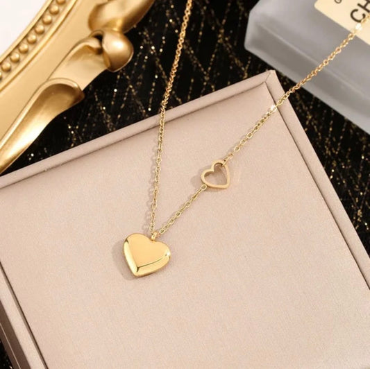 Double Sweetheart Radiant Pendant