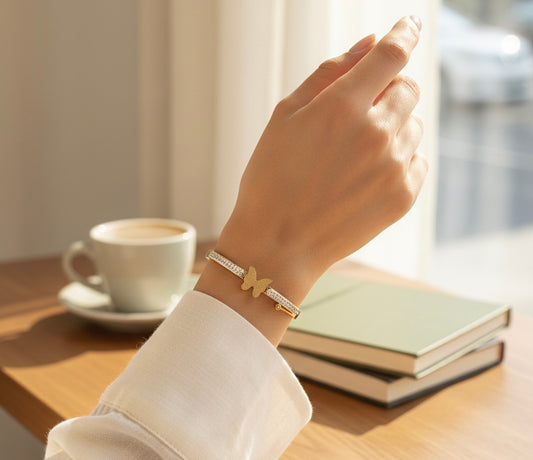 Luna Butterfly Bangle