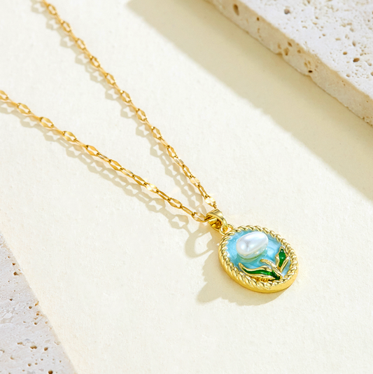 Anti-Tarnish Pearl Pendant